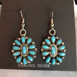 Native American Najavo Turquoise Earrings